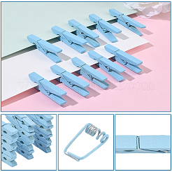 50 шт. зажимы для фотобумаги своими руками из дерева&nbsp;AJEW-SP0003-43B
