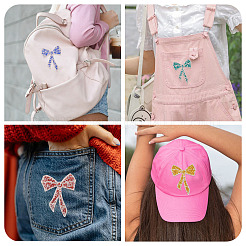 8 шт. 4-х цветные заплатки из полиэфирной ткани&nbsp;PATC-TA0001-31