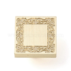 Квадратная цветочная рамка&nbsp;LS-AJEW-M037-06G-02