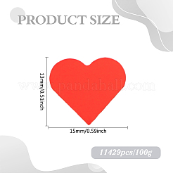 100 г конфетти из пластика для домашних животных в форме сердца&nbsp;DIY-ME0002-21