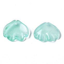 Прозрачный лак окрашенные стеклянные подвески&nbsp;GGLA-S054-014E-02