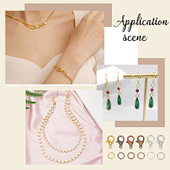 180 шт. 6 цветные застежки из цинкового сплава&nbsp;DIY-AR0003-68