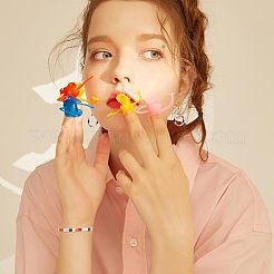 6 цвет стеклянный бисер с 2 отверстиями&nbsp;SEED-NB0001-26