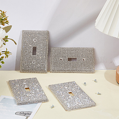 Пластиковая защитная крышка переключателя со стразами&nbsp;AJEW-WH0596-465A