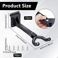 12 шт. настенных железных вешалок для гитары&nbsp;ODIS-WA0001-07