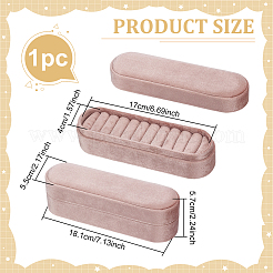 Бархатные коробки для хранения колец и украшений&nbsp;CON-WH0115-11A