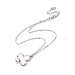 Сублимация пустой алюминиевый кулон ожерелье&nbsp;LS-NJEW-E020-02P-04