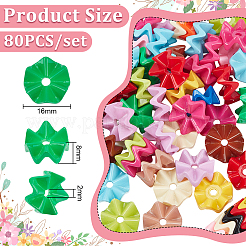 80 шт. Непрозрачные акриловые бусины&nbsp;SACR-UN0001-05