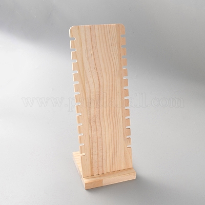 Подставки для хранения деревянных ожерелий с 12 слотом NDIS-WH20003-02-1