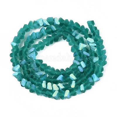 Матовые прозрачные стеклянные бусины&nbsp;LS-GLAA-N054-4mm-09-1