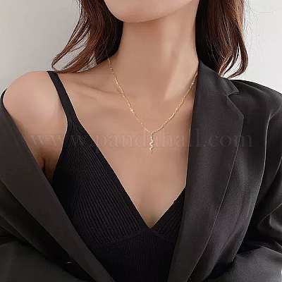 Ожерелья с подвеской из змеиной латуни с микропаве и кубическим цирконием NJEW-PH01396-1