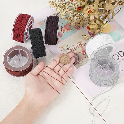 6 рулон эластичного шнура из полиэстера 6 цветов&nbsp;EC-NB0001-07-1