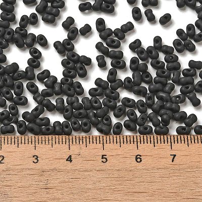 Стеклянный матовый бисер&nbsp;SEED-K009-05B-03-1