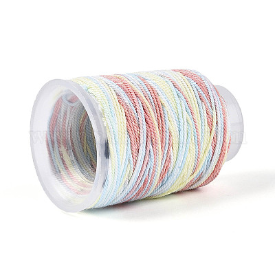 35 м окрашенный сегментный хлопковый шнур для макраме&nbsp;OCOR-T017-06E-1