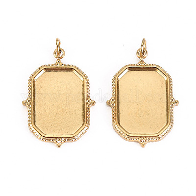 Оправы для подвесок из нержавеющей стали 304 в виде кабошонов X-STAS-S116-153G-1