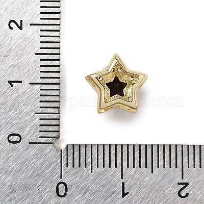 Латунные микро проложить кубического циркония бусы KK-D379-01G-12-1