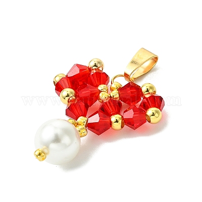 Бусины из ракушек и жемчуга стеклянные подвески PALLOY-MZ00432-02-1