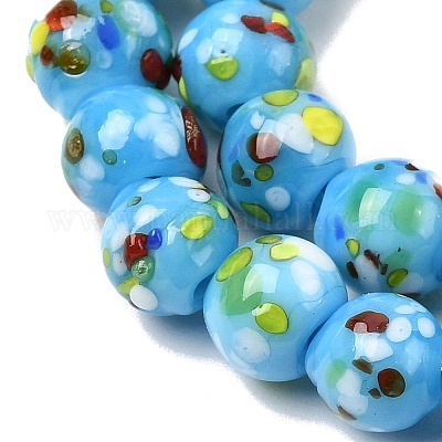 Бусы лэмпворк ручной работы&nbsp;LAMP-H071-01A-08-1