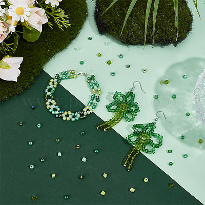 Смешанный стиль 6/0 круглый стеклянный бусины&nbsp;SEED-PH0006-4mm-08-1