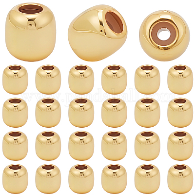 30шт латунные обжимные бусины&nbsp;KK-BBC0022-31-1