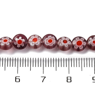 Ручной работы millefiori стеклянные бусины нитки LAMP-G164-11J-1