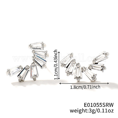 Латунь серьги&nbsp;DA2780-2-1