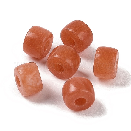 Крашеные натуральный белый нефрит бисер G-G003-A06-10-1