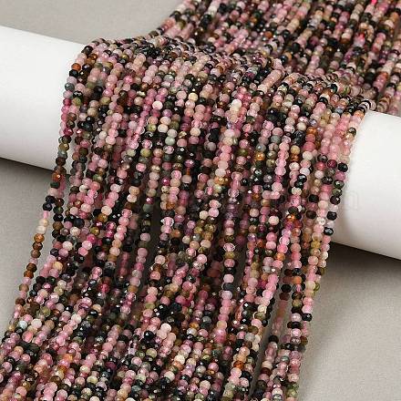 Натуральный турмалин бисер нитей&nbsp;G-RM250101-O16-1