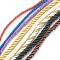 Nylon Milan Thread, Twisted Thread, Mixed Color, 3~6mm, 2m/strand