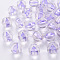 Transparent Acrylic Beads, Pumpkin, Lilac, 17.5x16mm, Hole: 1.8mm, about 183pcs/500g