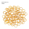304 Stainless Steel Open Jump Rings, Round, Real 18K Gold Plated, 8x1mm, Inner Diameter: 6mm