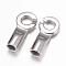Tarnish Resistant 304 Stainless Steel Interlocking Clasps, Stainless Steel Color, 26.5x12x7mm, Hole: 5mm