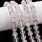 Natural Quartz Beads Strands, Round, 8.5mm, Hole: 0.7mm, about 47pcs/strand, 15.63~15.75''(39.7~40cm)