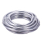 Round Aluminum Wire, Silver, 3 Gauge, 6mm, 500g/bundle