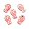 Handmade Porcelain Beads, Fish, Famille Rose Porcelain, Pink, 19x11~12x7.5~8mm, Hole: 2mm