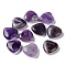 Natural Amethyst Heart Palm Stones, Crystal Pocket Stone for Reiki Balancing Meditation Home Decoration, 20.5x20x7mm