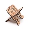 Wooden Lesser Bairam Book Stand Holder for Koran, BurlyWood, Finished Product: 12.8x11.3x10.3cm