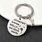 Alloy Keychain, with 304 Stainless Steel Findings, Letter X, 6cm
