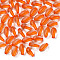 Transparent Acrylic Beads, Oval, Orange, 9.5x6mm, Hole: 1.5mm, about 2000pcs/500g
