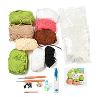 Наборы для изготовления кукол-грибов из пряжи своими руками для начинающих&nbsp;DIY-XCP0003-34