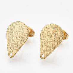 Фурнитура для сережек-гвоздиков из нержавеющей стали 304&nbsp;X-STAS-S079-62A