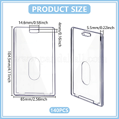 140 шт. пластиковая идентификационная карта&nbsp;AJEW-WA0001-25