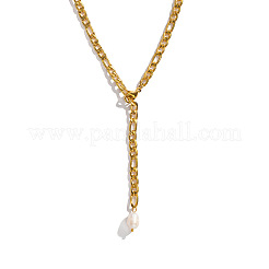 Минималистичные цепочки-лариаты «фигаро» из нержавеющей стали 304.&nbsp;CT6652