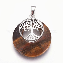 Природных тигровый глаз подвески&nbsp;G-F573-C15