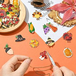 40 шт. 20 стиля подвески из цинкового сплава с эмалью на День благодарения&nbsp;FIND-CJ0004-82