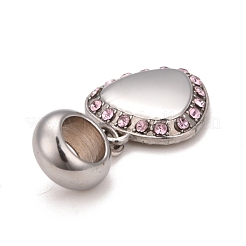 304 нержавеющая сталь стразы европейские подвески шармы&nbsp;STAS-F278-22P