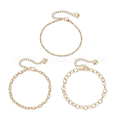 3шт. браслеты из нержавеющей стали 304&nbsp;BJEW-JB12456