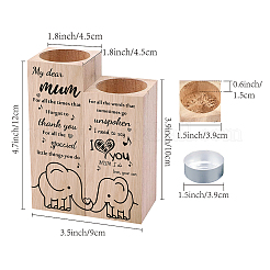 Деревянный подсвечник&nbsp;AJEW-WH0268-001