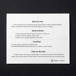 Акриловые наклейки для лица с драгоценными камнями&nbsp;LS-MRMJ-F014-02