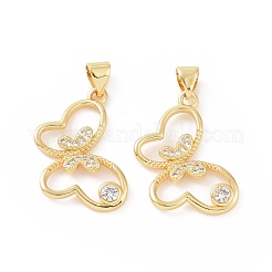 Латунные микро проложить кубического циркония подвески&nbsp;ZIRC-P106-12G